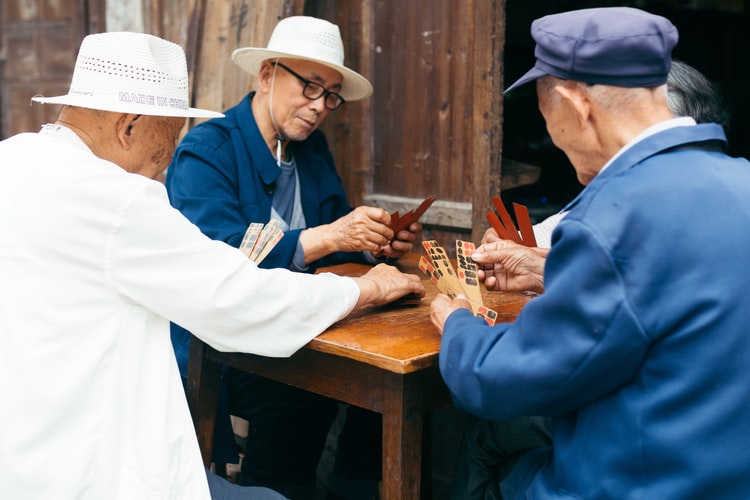 People playing a game